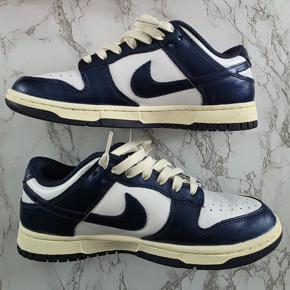 nike dunk low prem wmns FN7197-100 sz 8.5 midnight navy